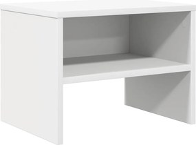 vidaXL Noptieră, alb, 40x30x30 cm, lemn prelucrat