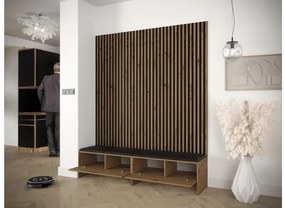 Mobilier hol Esmaldos V (Stejar artisan + Negru) . 1104713
