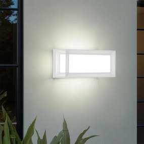 Brilagi - Aplică LED de exterior cu senzor PARKER LED/12W/230V alb IP44