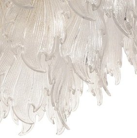 Lustra suspendata metal auriu si sticla SCARLETT 60