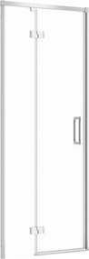 Usa de nisa batanta Cersanit Larga 80 cm sticla 6 mm crom stanga