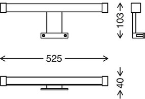 Aplică LED pentru oglindă de baie Briloner SPLASH LED/10W/230V IP44