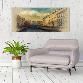 Tablou - Râul Moyka, Sankt Petersburg, Rusia (120x50 cm)
