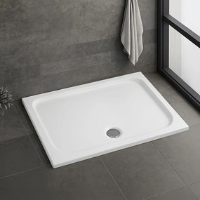 Cada pentru dus din acril Rea Belmond White 80x100