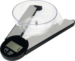 Resigilat: Cantar de bucatarie pliabil Rosberg R51651O, Pana la 5 kg, 1 baterie CR2032, Ecran LCD, Otel inoxidabil