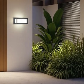 Brilagi - PARKER aplică LED de exterior cu senzor, 12W, 230V, antracit, IP44