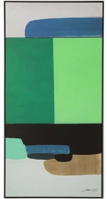 Tablou canvas Abstract Shapes verde 73x143 cm