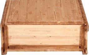 Vitrina mica, L68 25 H98 cm, natur antic, lemn masiv