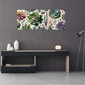 Tablou - Plante suculente (120x50 cm)