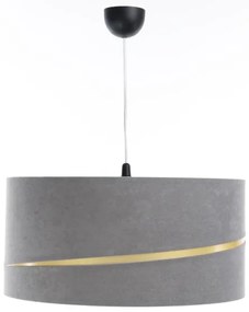 Lustră pe cablu SWING 1xE27/60W/230V gri/auriu