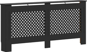 vidaXL Mască de calorifer, negru, 172 x 19 x 81,5 cm, MDF