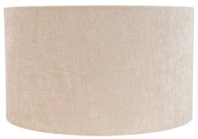 Abajur din material textil maro deschis rotund 35/35/20