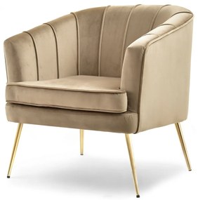 Fotoliu Etimee F (bej + auriu). Promo -14%. 1110026