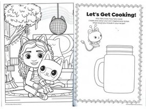 Gabby&#039;s Dollhouse Sprinkle Party Carte de colorat Jumbo