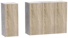 Set mobila bucatarie 4 buc Festa II Pako World Sonoma 120x60x85 cm
