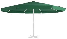 vidaXL Pânză de schimb umbrelă de soare de grădină, verde, 515 cm