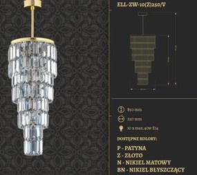 Lustra LUX suspendata, realizata manual ELLINI diametru 25cm