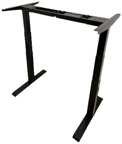 Birou reglabil electric TerrA6-NEW 2024- 3 TREPTE de inaltime (Culoare profil: Negru, Dimensiune blat: 137x67 cm, Culoare blat: Alb 25mm)