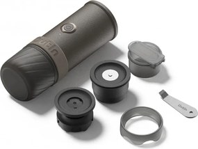 Espressor portabil Outin Mino SG, 22 bari, 9000 mAh, 70 ml, Extractie la 93,3°C, Cafea macinata si capsule Nespresso, USB-C, Gri