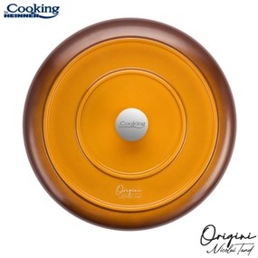 Cratiță din aluminiu turnat cu capac 26x8 cm, 3.4L – Cooking by Heinner, Colecția Origini HR-BJK-CR26, strat antiaderent, eficiență termică