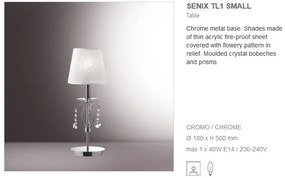 Veioza, lampa de masa cristal Venezian SENIX TL1 SMALL 032634