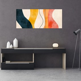 Tablou - Ilustrație colorată minimalistă II. (120x50 cm)
