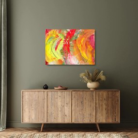 Tablou pe sticlă cu abstracție- pictura (70x50 cm)