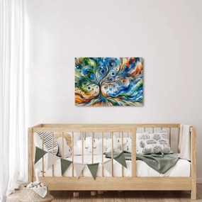 Tablou – Arbore energetic colorat (70x50 cm)