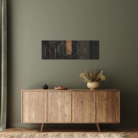 Tablou -Strada din Londra (cu ceas) (90x30 cm)