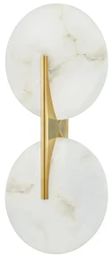 Aplica de perete LUX, Ambientala, Otel, Alabastru, Asteria 418-21-VB-CE HVL