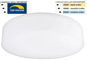 Plafonieră LED pentru baie Top Light BOXTER LED/24W/230V IP54 d. 28 cm