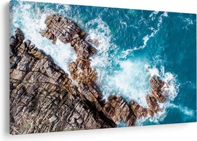 Tablou cu stânci și mare (90x60 cm)