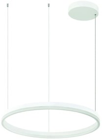 Lustra LED design modern circular ROTUNDA 60cm, alb