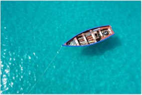 Tablou - Barcă de pescuit tradițională (90x60 cm)