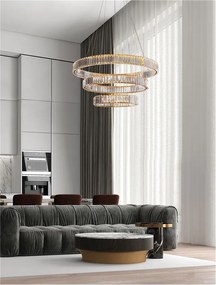 Lustra LED suspendata cristal design elegant AURELIA 92W
