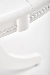 Set masa extensibila William alba L90-124 cm + 4 scaune Verdi gri/alb