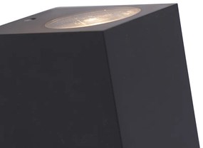 Lampă de perete inteligentă gri din plastic, incl. 2 Wifi GU10 - Baleno