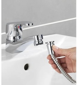 WENKO 22866100 - Paravan de duş UNIVERSAL 170x6,5 cm, finisaj cromat lucios/argintiu/gri