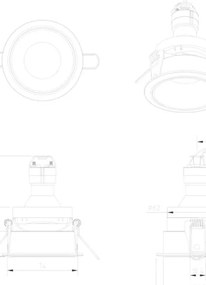 Spot incastrabil design modern Share alb MYDL053-01W