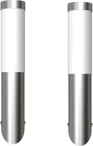 vidaXL Corpuri iluminat de perete, exterior, 2 buc, oțel inoxidabil