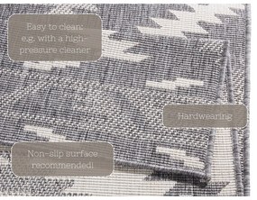 Covor adecvat pentru exterior NORTHRUGS Criss, 150 x 80 cm, gri-crem