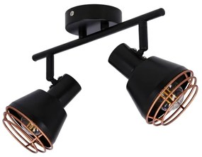 Spot de perete NERIA 1xE14/40W/230V negru/cupru