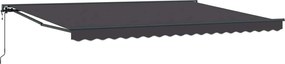 vidaXL Cort electric retractabil Antracit 4 × 3,5 m