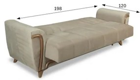 Canapea Extensibila 3 Locuri Toronto, 242 X 85 X 93 Cm