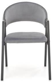 Scaun de bucaterie Zayne, gri/negru