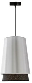 Lustră pe cablu BELL Duolla SHINY 1xE27/15W/230V d. 25 cm argintiu/negru