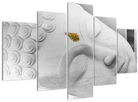 Tablou - Buddha alb (150x105 cm)
