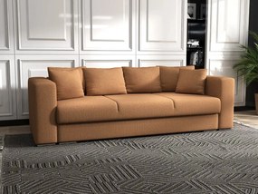 Canapea extensibilă dumonde cu ladă de depozitare si sezut confortabil din spuma high-density, Gloria Enjoy Mango 240x100 cm