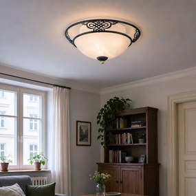BRILAGI - Lampă de tavan FRESCO 3xE27/40W/230V Ø 48 cm maro
