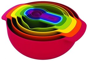 Set 9 boluri pentru bucătărie Joseph Joseph Nest Red